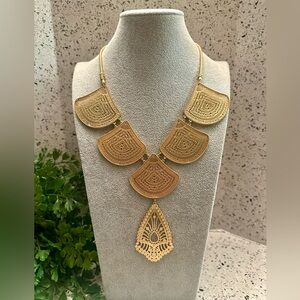 Chico’s Egyptian style gold tone necklace